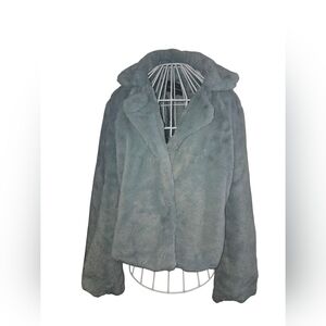 Haute Monde, Size XL, Women's Plush Mint Green Jacket